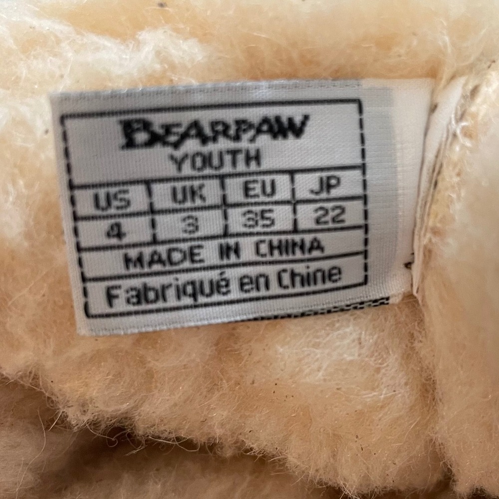 Bearpaw Emma Tall Youth Size 4 Hickory Brown Suede Sheepskin Lined Winter Boots - Picture 5 of 16
